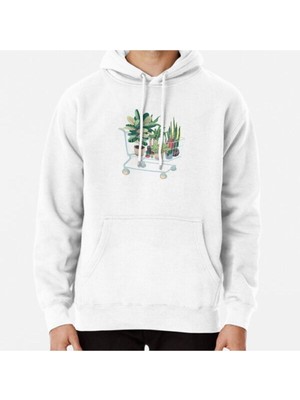 Hvit Stein Plant Friends Baskılı Sweatshirt
