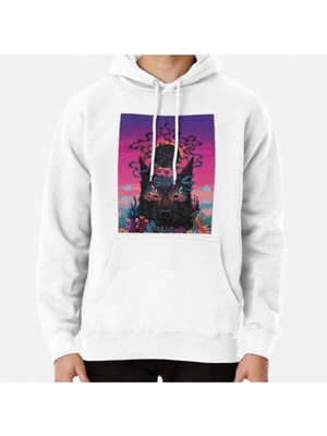 Hvit Stein Black Eyed Dog Baskılı Sweatshirt