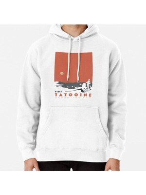 Hvit Stein Visit Tatooine Baskılı Sweatshirt