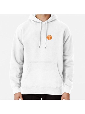 Hvit Stein Basketball Heartbeat Baskılı Sweatshirt