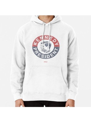 Hvit Stein Vintage 1960 Kennedy For President T-Shirt Baskılı Sweatshirt