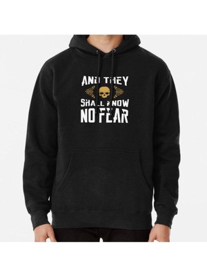 Hvit Stein They Shall Know No Fear Wargaming Quotes Baskılı Sweatshirt