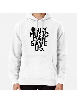 Hvit Stein Only Music Can Save Us! Baskılı Sweatshirt