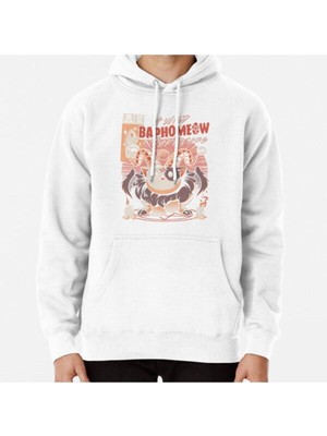 Hvit Stein Baphomeow Baskılı Sweatshirt