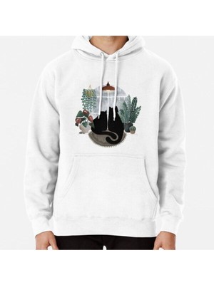 Hvit Stein Rainy Day Cats (On White) Baskılı Sweatshirt