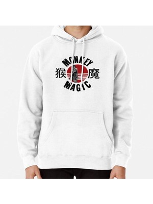 Hvit Stein Monkey Magic Baskılı Sweatshirt