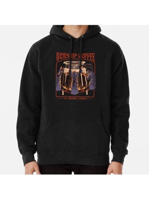 Hvit Stein Worship Coffee Baskılı Sweatshirt