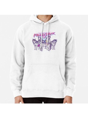Hvit Stein Fanny Pack Baskılı Sweatshirt