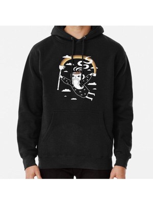 Hvit Stein Joe The Coffee Wizard Baskılı Sweatshirt