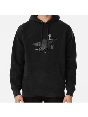 Hvit Stein Space Diving Baskılı Sweatshirt