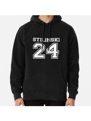 Hvit Stein Stilinski 24 Baskılı Sweatshirt