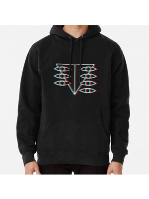 Hvit Stein Seele Symbol Baskılı Sweatshirt