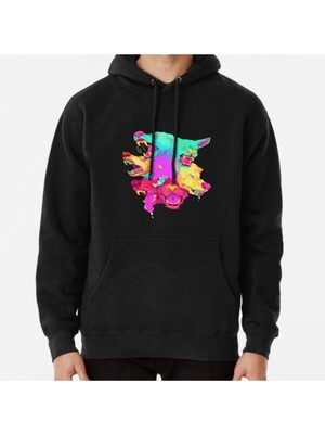 Hvit Stein Pileup Baskılı Sweatshirt