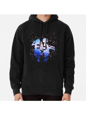 Hvit Stein Your Lie In April Shigatsu Wa Kimi No Uso Kaori ve Kousei Anime Cherry Baskılı Sweatshirt