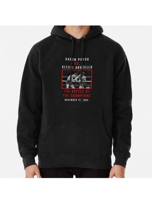Hvit Stein Aaron Pryor Vs Alexis Arguello Baskılı Sweatshirt