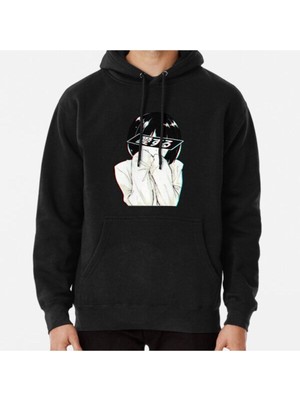 Hvit Stein Love (Jp) - Sad Japanese Anıme Aesthetıc Baskılı Sweatshirt