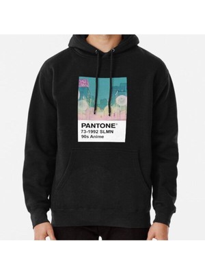 Hvit Stein Pantone 90S Anime (4) Baskılı Sweatshirt