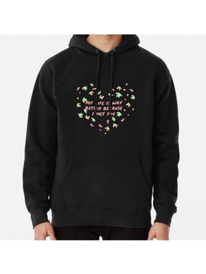 Hvit Stein Heartstopper “my Life Is Way Better Because I Met You” Baskılı Sweatshirt
