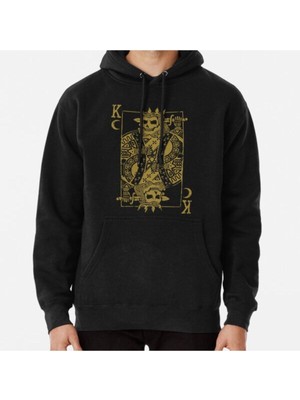 Hvit Stein Suicide King Baskılı Sweatshirt