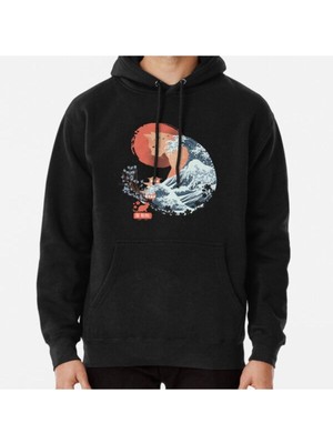 Hvit Stein Spirit Animal Cat Baskılı Sweatshirt