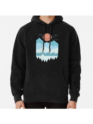 Hvit Stein Cabin In The Snow Baskılı Sweatshirt