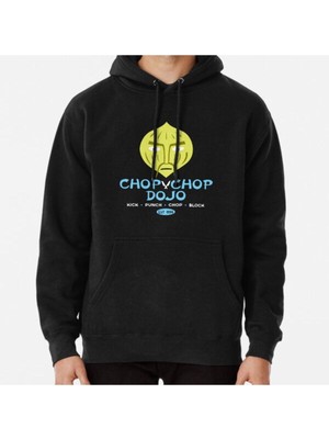 Hvit Stein Chop Chop Dojo Baskılı Sweatshirt