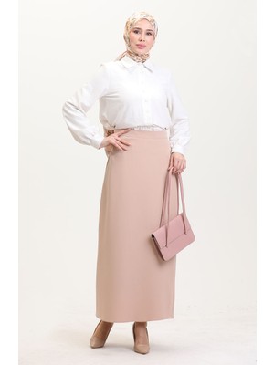Sefa Merve Kalem Etek 2250-03 Vizon
