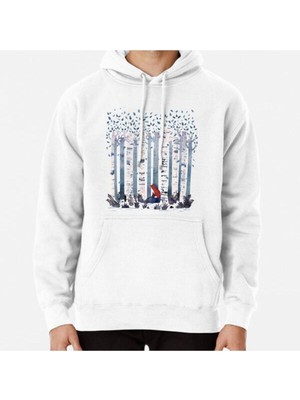 Hvit Stein The Birches (In Blue) Baskılı Sweatshirt