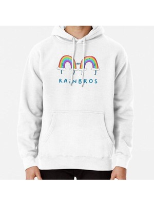 Hvit Stein Rainbros Baskılı Sweatshirt
