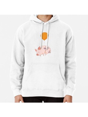 Hvit Stein When Pigs Fly Baskılı Sweatshirt
