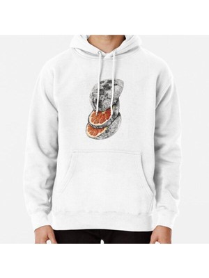 Hvit Stein Lunar Fruıt Baskılı Sweatshirt