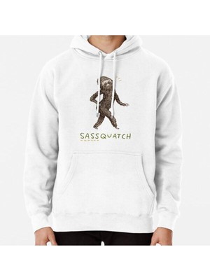 Hvit Stein Sassquatch Baskılı Sweatshirt