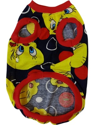 Gobo Tweety Desenli Kedi/köpek Tişörtü Kıyafeti