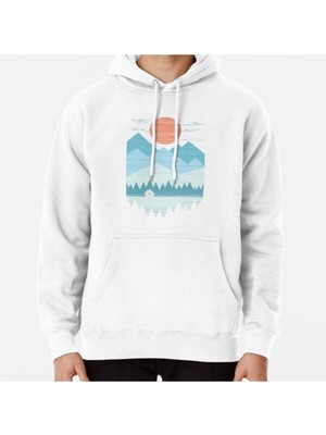 Hvit Stein Cabin In The Snow Baskılı Sweatshirt