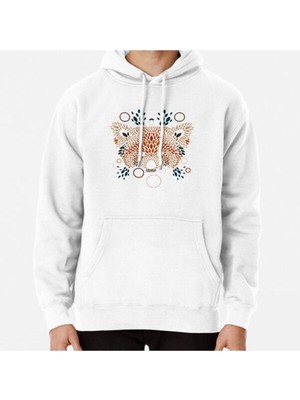Hvit Stein Red Panda Face Baskılı Sweatshirt