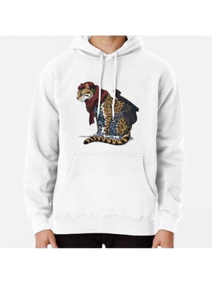 Hvit Stein Revolver Ocelot Baskılı Sweatshirt