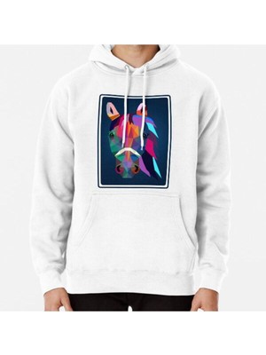 Hvit Stein Horse Baskılı Sweatshirt