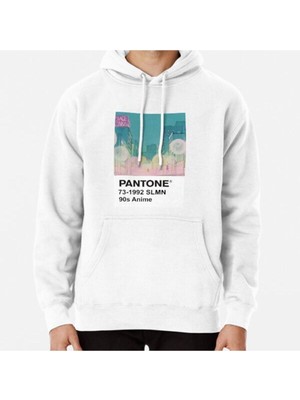 Hvit Stein Pantone 90S Anime (4) Baskılı Sweatshirt