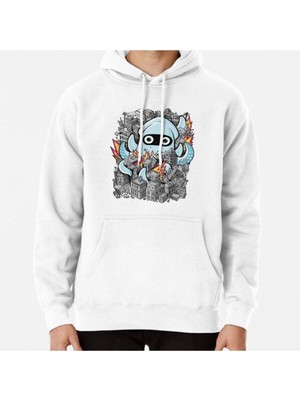 Hvit Stein Tentical Attack Baskılı Sweatshirt