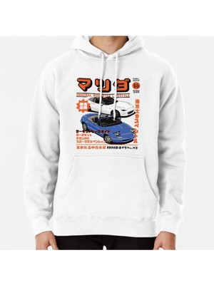 Hvit Stein Miata Magazine Baskılı Sweatshirt