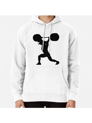 Hvit Stein Muscle Bound Brute Baskılı Sweatshirt
