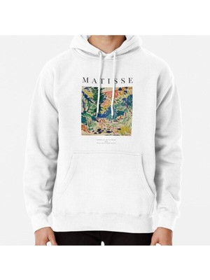 Hvit Stein Henri Matisse - Landscape At Collioure - Exhibition Poster Baskılı Sweatshirt