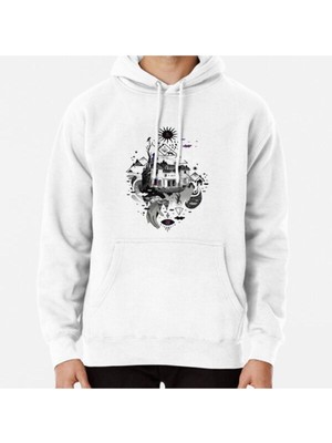 Hvit Stein House Is Not A Home Baskılı Sweatshirt
