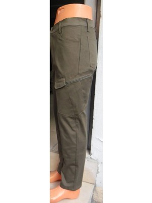 Beyzdenim Aktikal Pantolon (Gabardin) Likralı Haki