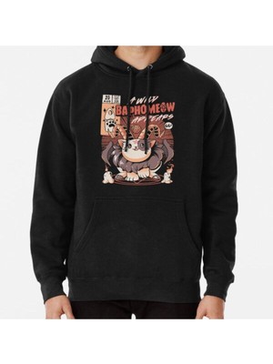 Hvit Stein Baphomeow Baskılı Sweatshirt