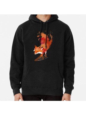 Hvit Stein Vulpes Vulpes Baskılı Sweatshirt