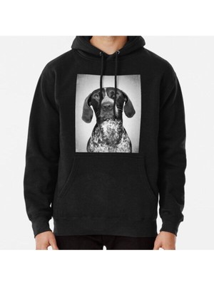 Hvit Stein English Pointer Dog - Bw Vintage - D50 Baskılı Sweatshirt
