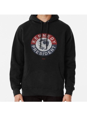 Hvit Stein Vintage 1960 Kennedy For President T-Shirt Baskılı Sweatshirt