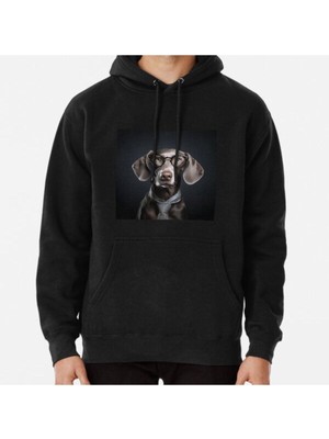 Hvit Stein Mr Weimaraner Baskılı Sweatshirt