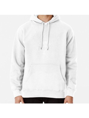 Hvit Stein Nails, Hardcore Punk Band, White Baskılı Kapşonlu Sweatshirt